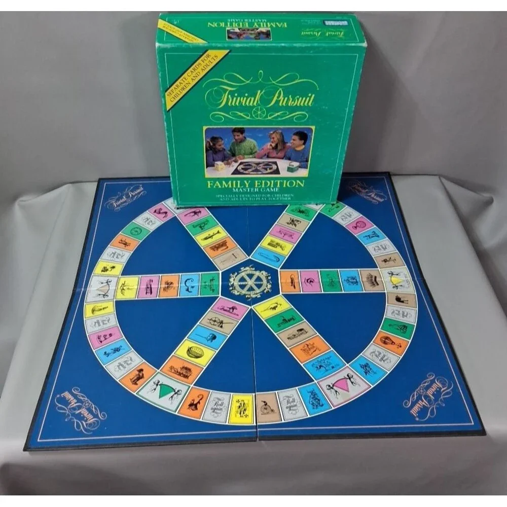Vtg‎ 1992 Trivial Pursuit Family Edition Complete Master Set Retro Kids & Adults